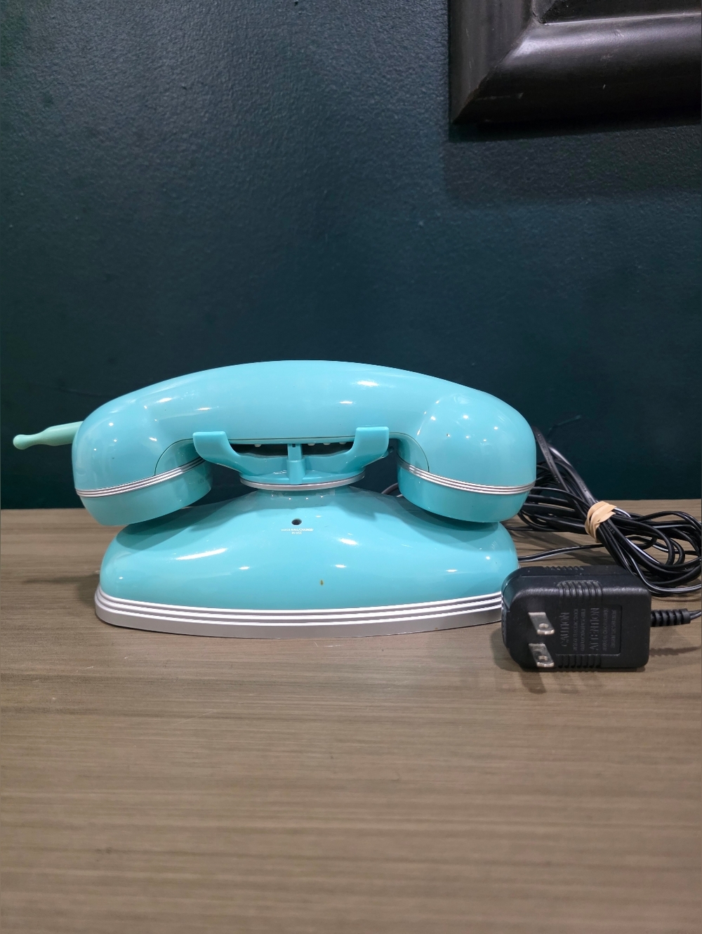 Vtg Y2K Pottery Barn Teen Grand Cordless Phone Pool Blue/Silver Retro Style